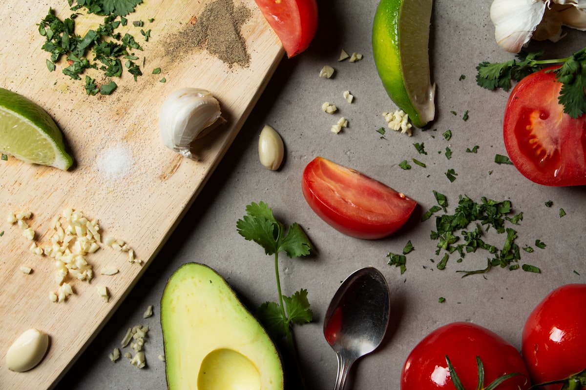 Seasonal fresh vegetables and fruits